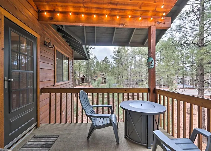 Furnished Balcony W/ Fire Pit: Pinetop Mtn Escape! *